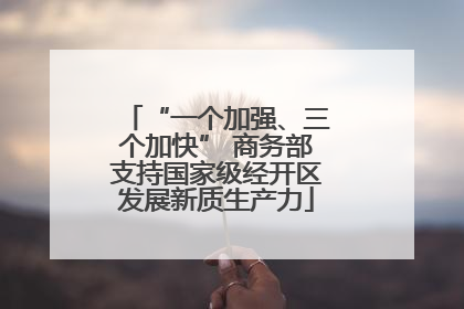“一个加强、三个加快” 商务部支持国家级经开区发展新质生产力