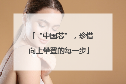 “中国芯”，珍惜向上攀登的每一步