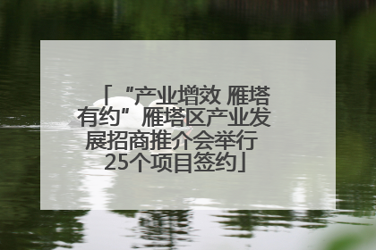 “产业增效 雁塔有约”雁塔区产业发展招商推介会举行 25个项目签约