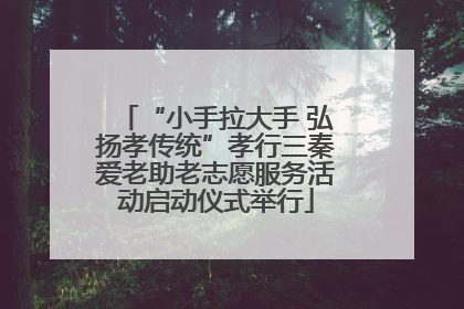 “小手拉大手 弘扬孝传统”孝行三秦爱老助老志愿服务活动启动仪式举行