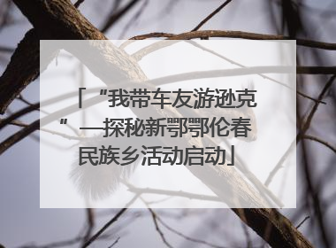 “我带车友游逊克”—探秘新鄂鄂伦春民族乡活动启动