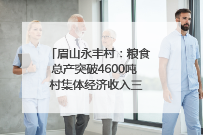 眉山永丰村：粮食总产突破4600吨 村集体经济收入三年倍增｜牵挂的村