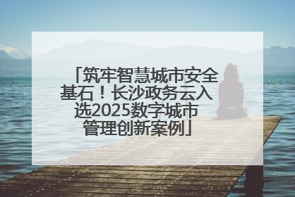 筑牢智慧城市安全基石！长沙政务云入选2025数字城市管理创新案例