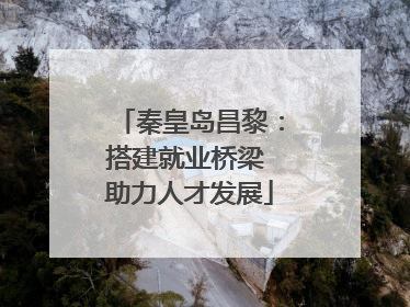 秦皇岛昌黎：搭建就业桥梁 助力人才发展