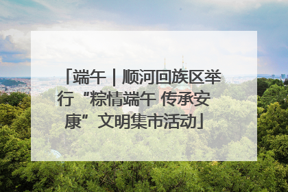 端午｜顺河回族区举行“粽情端午 传承安康”文明集市活动