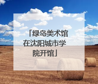 绿岛美术馆在沈阳城市学院开馆