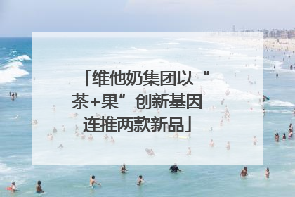 维他奶集团以“茶+果”创新基因连推两款新品