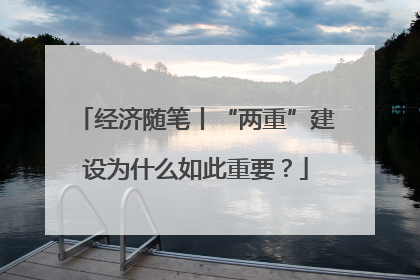 经济随笔丨“两重”建设为什么如此重要？