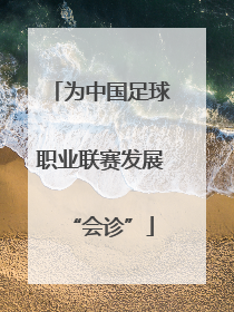 为中国足球职业联赛发展“会诊”