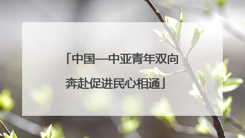中国—中亚青年双向奔赴促进民心相通