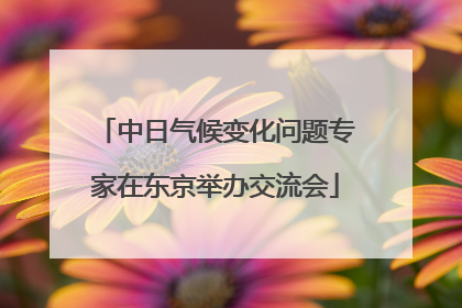 中日气候变化问题专家在东京举办交流会