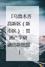 乌鲁木齐高新区（新市区）：贯通产学研 融出新图景