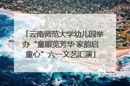 云南师范大学幼儿园举办“童眼览芳华·家韵启童心”六一文艺汇演