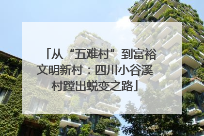 从“五难村”到富裕文明新村：四川小谷溪村蹚出蜕变之路