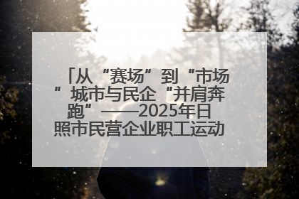 从“赛场”到“市场”城市与民企“并肩奔跑”——2025年日照市民营企业职工运动会亮点观察