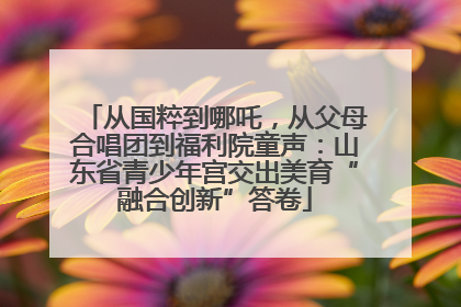 从国粹到哪吒，从父母合唱团到福利院童声：山东省青少年宫交出美育“融合创新”答卷