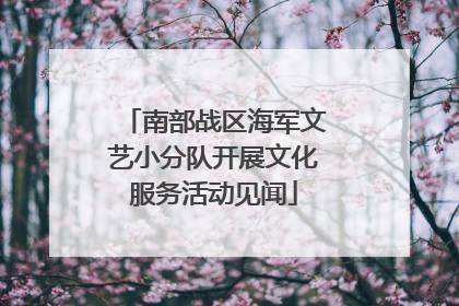 南部战区海军文艺小分队开展文化服务活动见闻