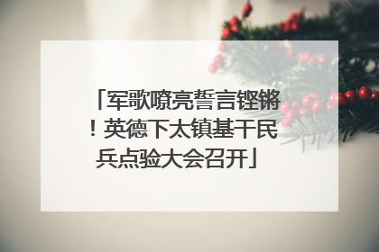 军歌嘹亮誓言铿锵！英德下太镇基干民兵点验大会召开