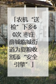 农机“送检”下乡60次 枣庄薛城临城街道为夏粮收割添“安全引擎”