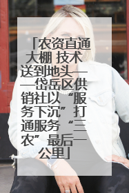 农资直通大棚 技术送到地头——岱岳区供销社以“服务下沉”打通服务“三农”最后一公里