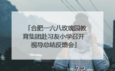 合肥一六八玫瑰园教育集团赴习友小学召开视导总结反馈会
