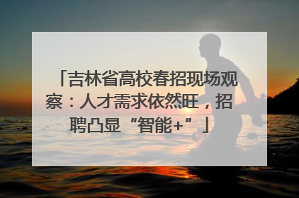 吉林省高校春招现场观察：人才需求依然旺，招聘凸显“智能+”