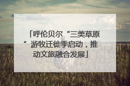 呼伦贝尔“三美草原”游牧迁徙季启动，推动文旅融合发展