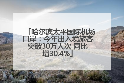哈尔滨太平国际机场口岸：今年出入境旅客突破30万人次 同比增30.4%