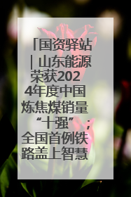 国资驿站｜山东能源荣获2024年度中国炼焦煤销量“十强”；全国首例铁路盖上智慧物流园钢结构主体完工