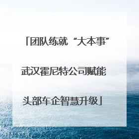 团队练就“大本事” 武汉霍尼特公司赋能头部车企智慧升级