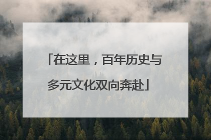 在这里，百年历史与多元文化双向奔赴