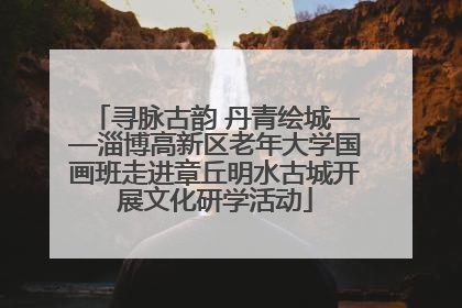 寻脉古韵 丹青绘城——淄博高新区老年大学国画班走进章丘明水古城开展文化研学活动
