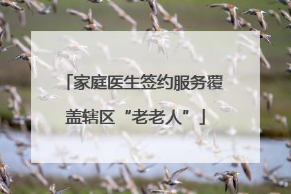 家庭医生签约服务覆盖辖区“老老人”