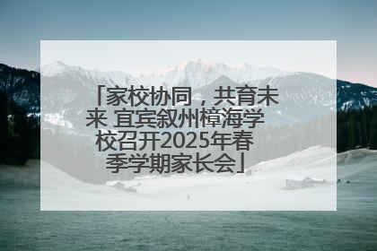 家校协同，共育未来 宜宾叙州樟海学校召开2025年春季学期家长会
