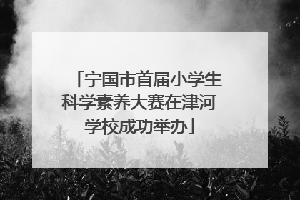 宁国市首届小学生科学素养大赛在津河学校成功举办