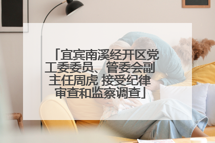宜宾南溪经开区党工委委员、管委会副主任周虎 接受纪律审查和监察调查