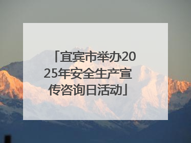 宜宾市举办2025年安全生产宣传咨询日活动