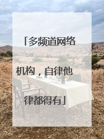 多频道网络机构，自律他律都得有