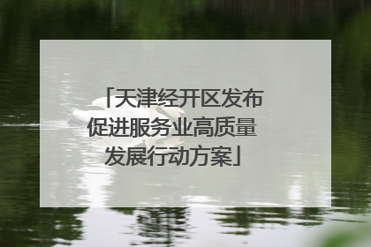 天津经开区发布促进服务业高质量发展行动方案