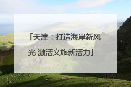 天津：打造海岸新风光 激活文旅新活力