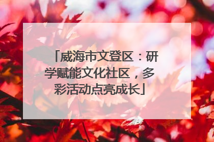 威海市文登区：研学赋能文化社区，多彩活动点亮成长