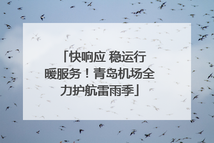 快响应 稳运行 暖服务！青岛机场全力护航雷雨季