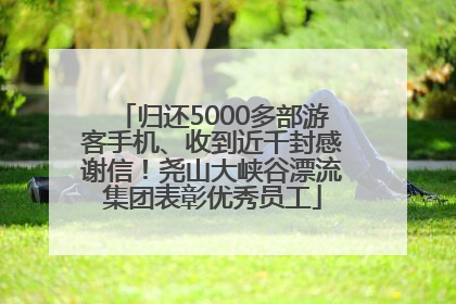 归还5000多部游客手机、收到近千封感谢信！尧山大峡谷漂流集团表彰优秀员工