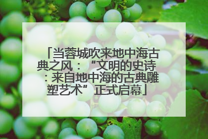 当蓉城吹来地中海古典之风：“文明的史诗：来自地中海的古典雕塑艺术”正式启幕