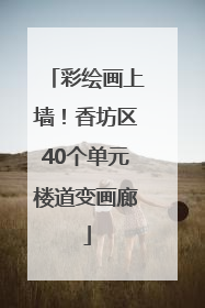 彩绘画上墙！香坊区40个单元楼道变画廊