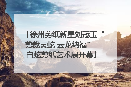 徐州剪纸新星刘冠玉“剪裁灵蛇 云龙纳福” 白蛇剪纸艺术展开幕