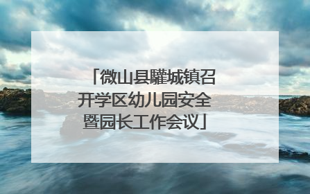 微山县驩城镇召开学区幼儿园安全暨园长工作会议
