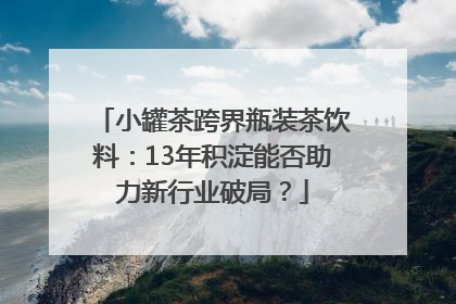 小罐茶跨界瓶装茶饮料：13年积淀能否助力新行业破局？