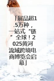展品超1.5万种，一站式“链”全球！2025黄河流域跨境电商博览会启幕