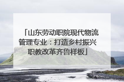 山东劳动职院现代物流管理专业：打造乡村振兴职教改革齐鲁样板